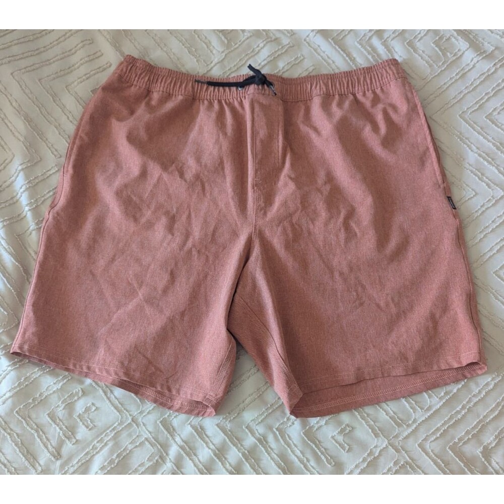 O'Neill Hybrid Shorts Men's Size XXL orange Stretch Drawstring Hyperdry